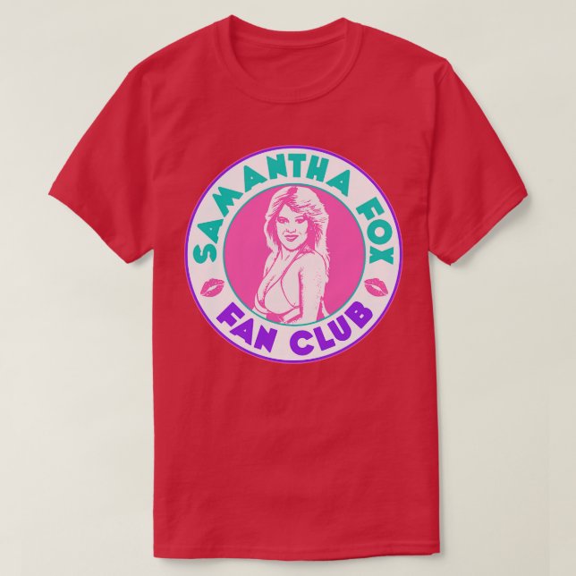 CAMISETA CLUB DE VENTILADORES DE SAMANTHA FOX (Diseño del anverso)