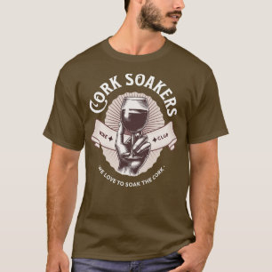 Camiseta Club de Vino Cork Soakers Nos encanta remojar el c