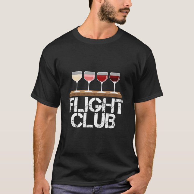 Camiseta Club de Vino Flight Fomo Cata de Vino Muestra Rosa (Anverso)
