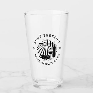 Camiseta Club de vino para mamás de la tía - Negro