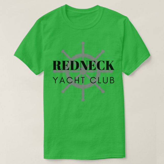 Camiseta Club de Yate Redneck (Diseño del anverso)