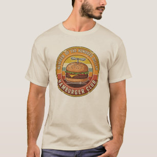 Camiseta Club del Hamburguesa de Cien Dólares Divertida Avi