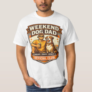 Camiseta Club del Papá Perro de Fin de Semana Diseño Divert