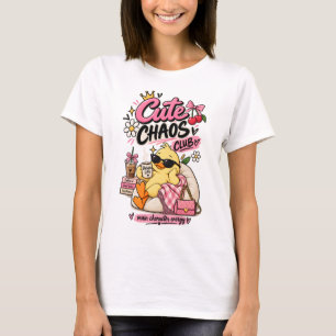 Camiseta Club Delulu Pato Estético Caos Adorable