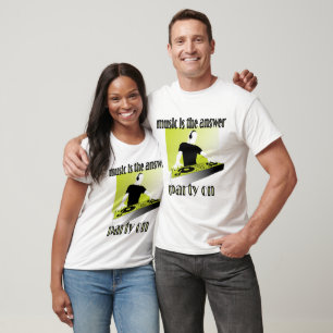 Camiseta Club dj - La música es el Fiesta de respuesta en -