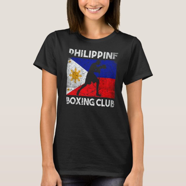 Camiseta Club filipino de boxeo de marca filipina hogar de  (Anverso)