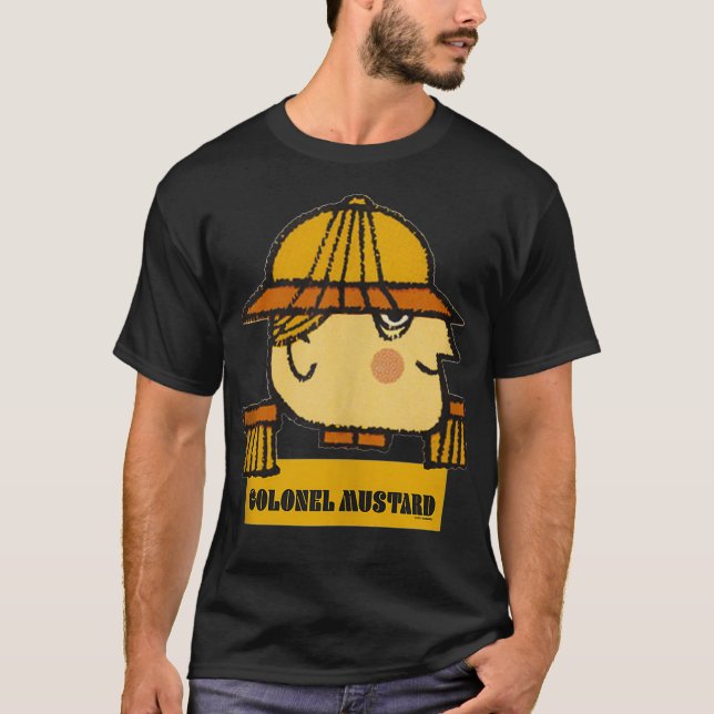 Camiseta Club Halloween Coronel Mustard Big Face  (Anverso)