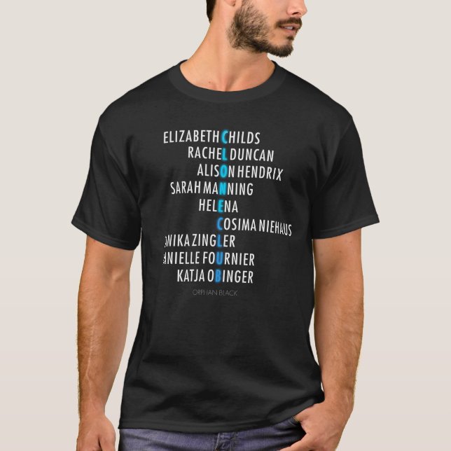 Camiseta Club huérfano de la copia del negro el | - (Anverso)