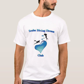 Camiseta Club ideal del buceo con escafandra