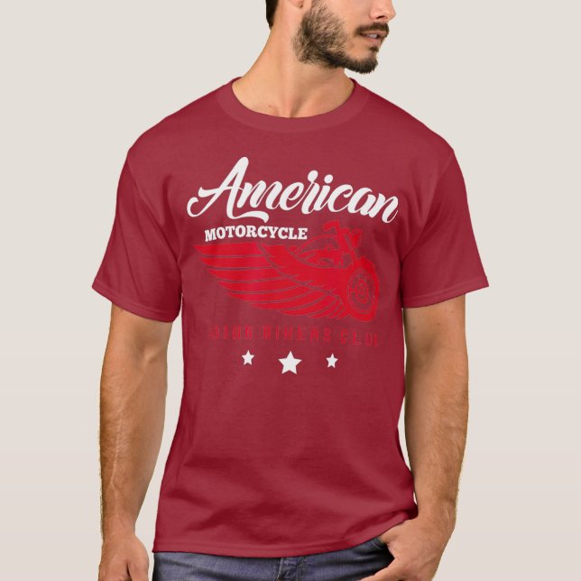 Camiseta Club Indio de Motociclista Americano (Anverso)