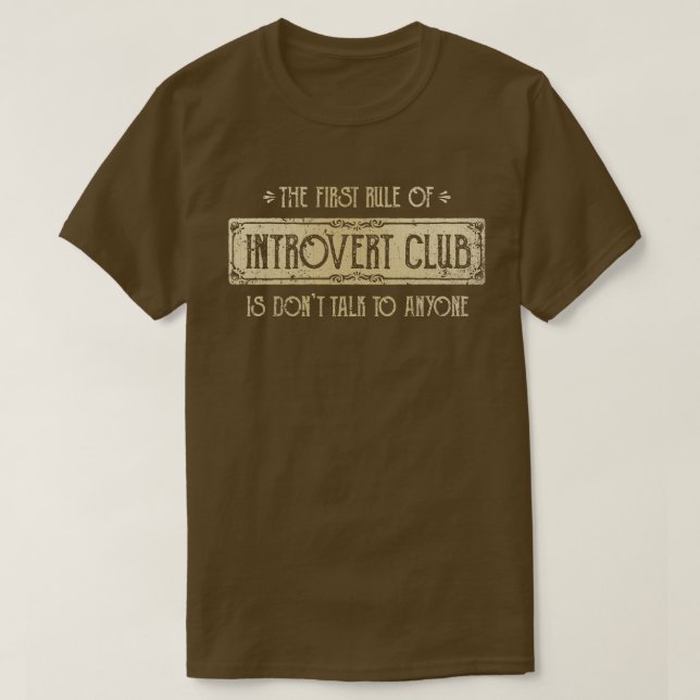 Camiseta Club Introvertido (Diseño del anverso)