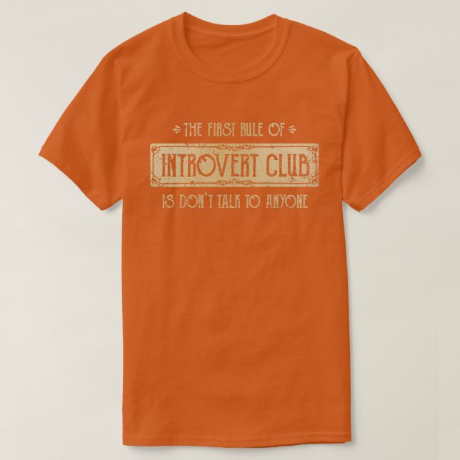Camiseta Club Introvertido (Diseño del anverso)
