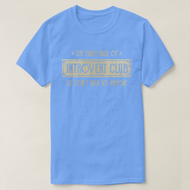 Camiseta Club Introvertido (Diseño del anverso)