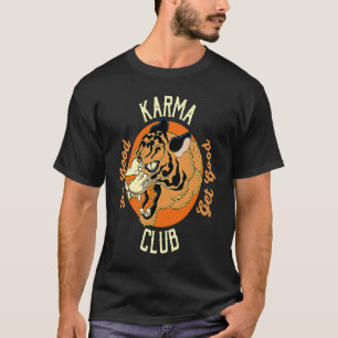 Camiseta Club Karma Haz El Bien Obtén El Bien Cara De Tigre