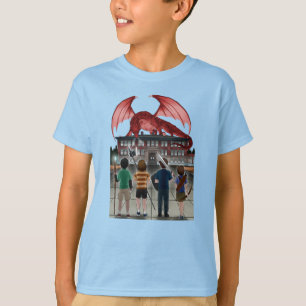 Camiseta Club McGilvra DnD Sin Dragón de texto a un lado