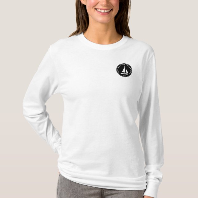 Camiseta Club náutico personalizado. velero personalizado (Anverso)