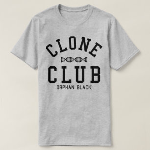 Camiseta Club negro huérfano de la copia