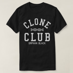 Camiseta Club negro huérfano de la copia
