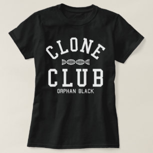 Camiseta Club negro huérfano de la copia