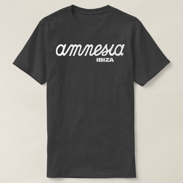 Camiseta Club nocturno Amnesia Ibiza Islas Baleares (Diseño del anverso)