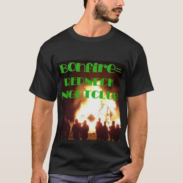 Camiseta Club nocturno de Bonfire=Redneck (Anverso)