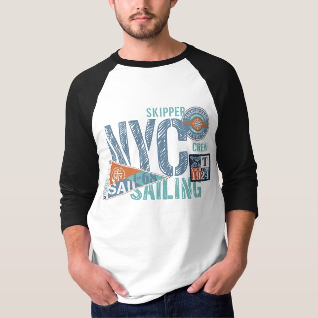 Camiseta Club NYC de Vela - Regatta Style (Anverso)