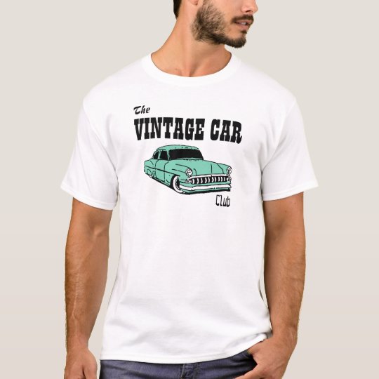 CAMISETA CLUB PERSONALIZADO DEL COCHE DEL VINTAGE