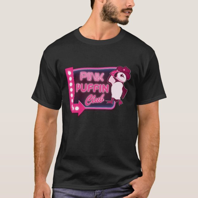 Camiseta Club Pink Puffin (Anverso)
