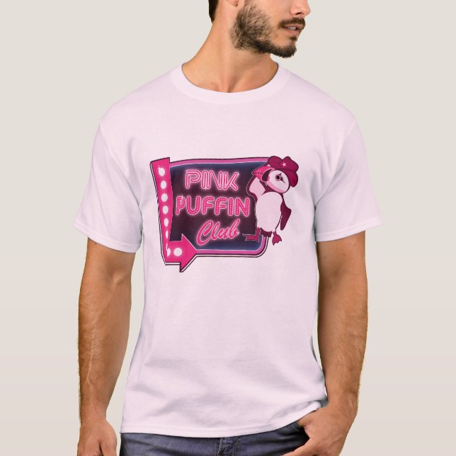 Camiseta Club Pink Puffin (Anverso)