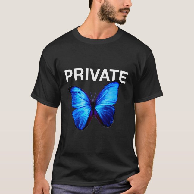 Camiseta Club privado de mariposa azul de Europa Utopía (Anverso)