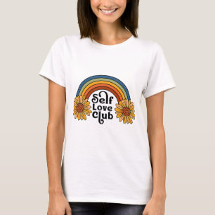 Camiseta Club Retro Self Love Sunflower Rainbow Mental Heat