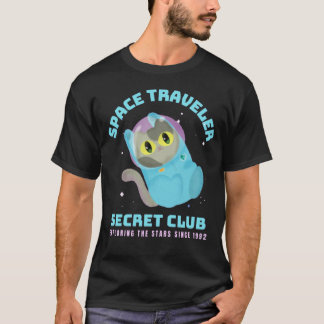 Camiseta Club Secreto de Viajeros Espaciales - Gatito Astro