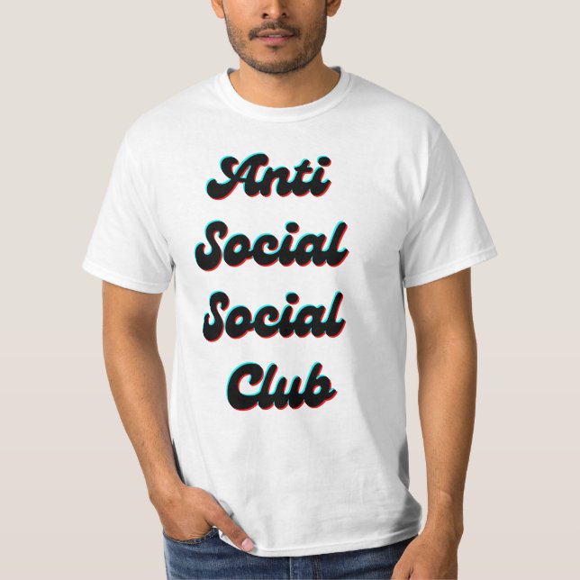 Camiseta Club social anti-social (Anverso)
