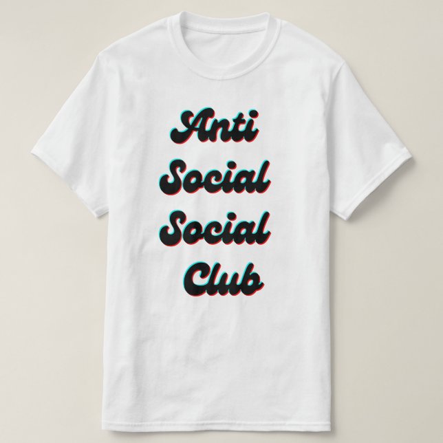 Camiseta Club Social Antisocial (Diseño del anverso)