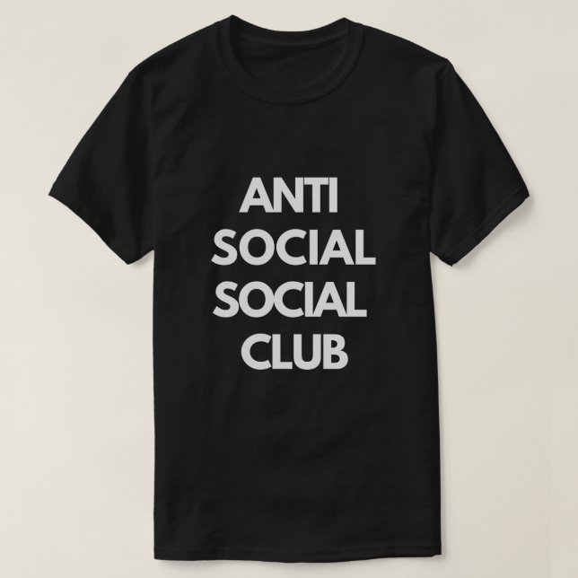 Camiseta club social antisocial (Diseño del anverso)