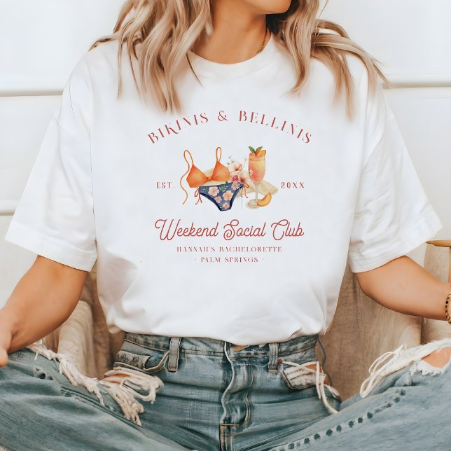 Camiseta Club Social Bikinis y Bellinis Bachelorette (Subido por el creador)