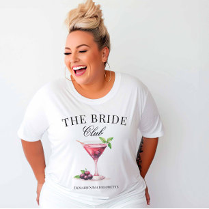 Camiseta Club Social Bride Cherry Martini Cocktail