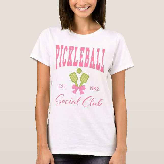 Camiseta Club Social Cute Pickleball (Anverso)