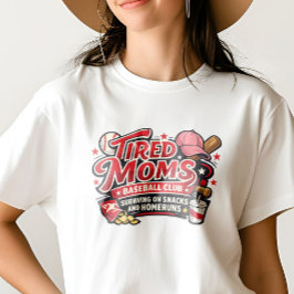 Camiseta Club Social de Béisbol de Mamá Cansada