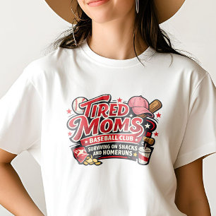 Camiseta Club Social de Béisbol de Mamá Cansada