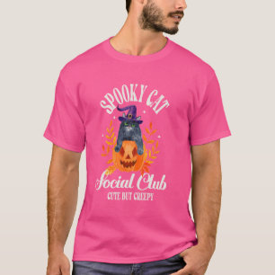 Camiseta Club Social de Gato Espeluznante Gato Fantasma Hal