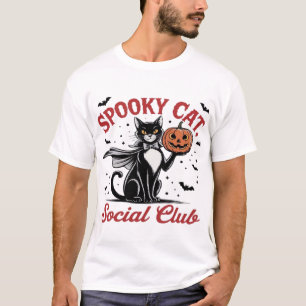 Camiseta Club Social de Gato Espeluznante PNG - Clásico de