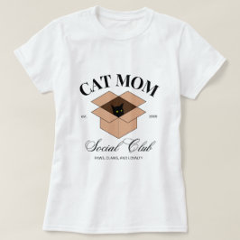 Camiseta Club social de gatos de madres - gatos, animales, 