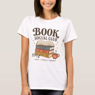 Camiseta Club Social de Libros Retro para Amantes de la Lec