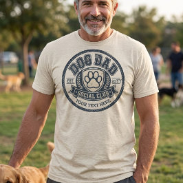 Camiseta Club Social de Papá Perro Vintage Personalizado 