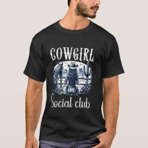 Camiseta club social de vaquera humor retro regalos para mu
