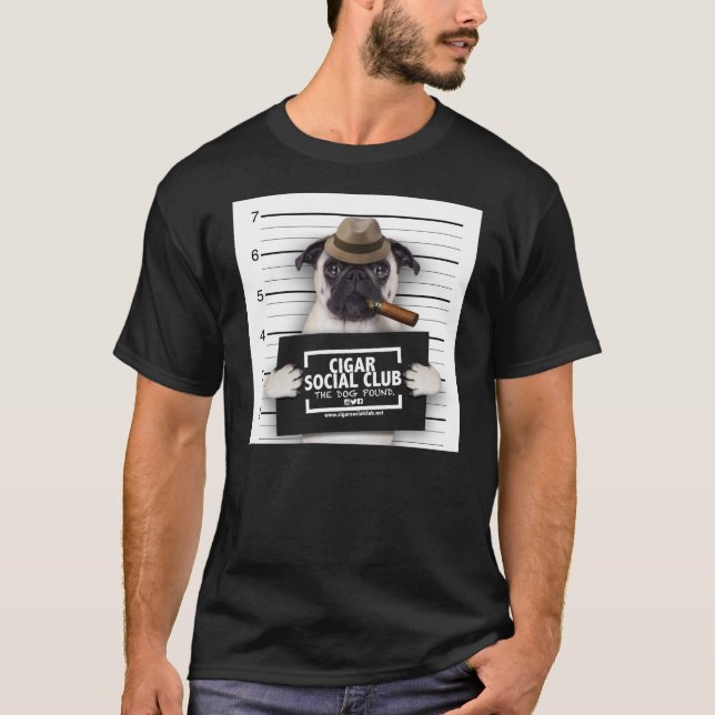 CAMISETA CLUB SOCIAL DEL CIGARRO (NEGRO) (Anverso)