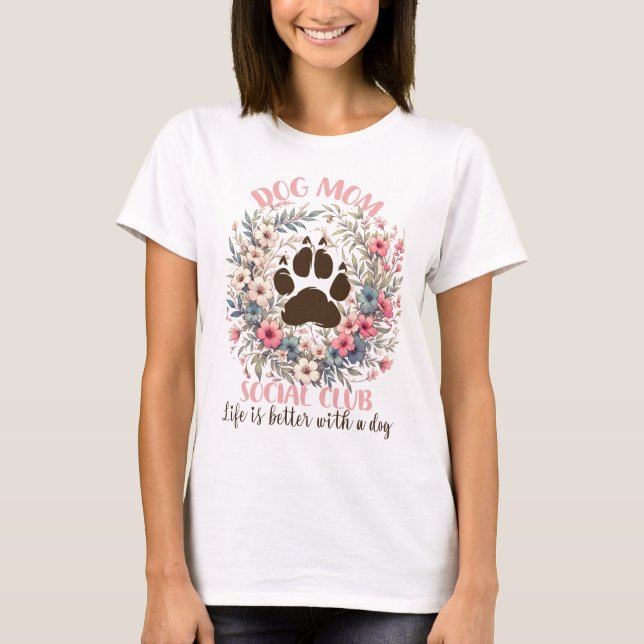 Camiseta Club Social Dog Mom (Anverso)