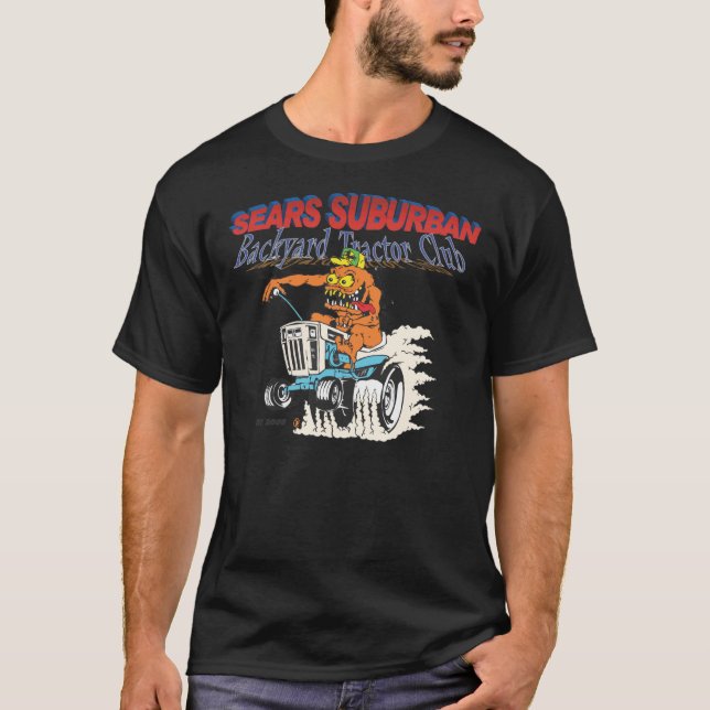 Camiseta Club suburbano del tractor del patio trasero de (Anverso)