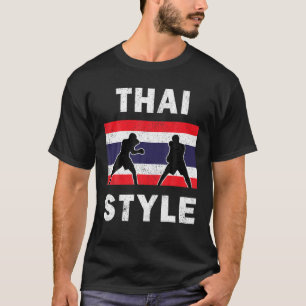 Camiseta Club tailandés de boxeo con bandera de Tailandia v
